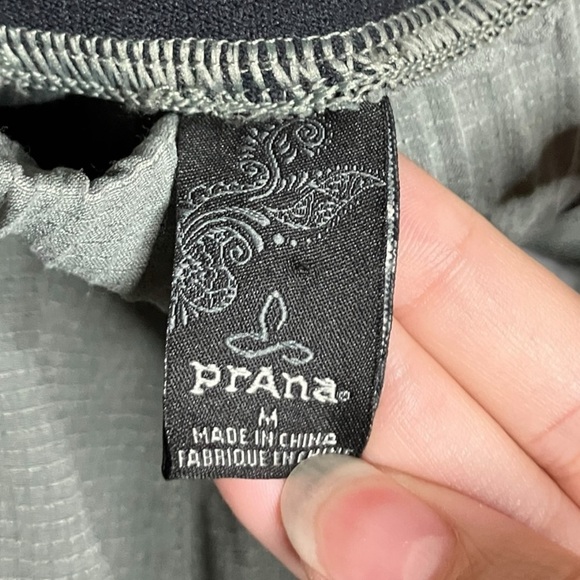 Prana Hybridizer Shorts Gorpcore Outdoors Elastic Waist Comfort Mid Rise Gray M - Picture 5 of 8